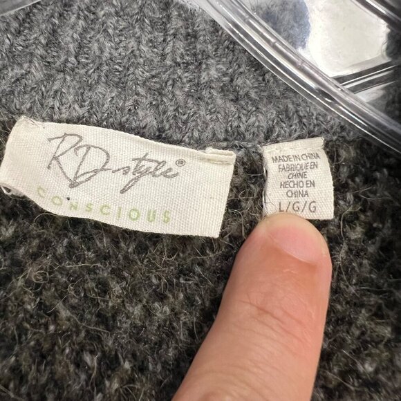 RD Style Women's Camouflage Cardigan Open Front Long Sleeve Size Large - Picture 8 of 9